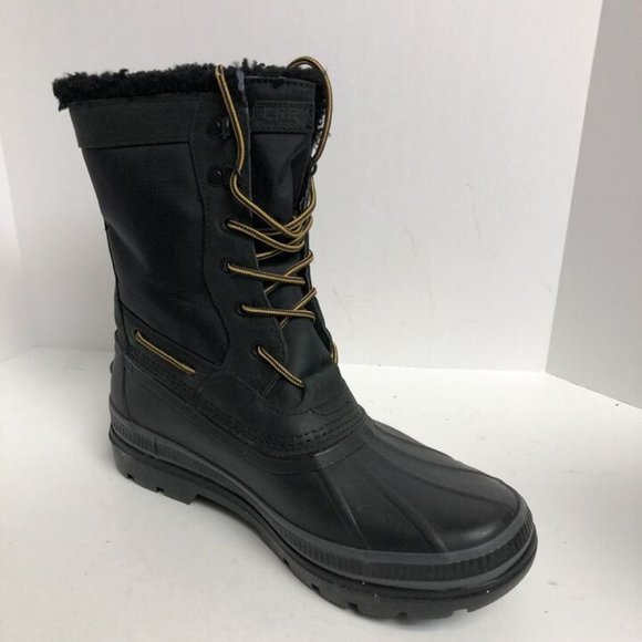 Sperry Mens Ice Bay Tall Boot Black Size 12 M